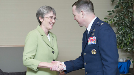 The Honorable Secretary Heather Wilson and Colonel Stephen Gorski